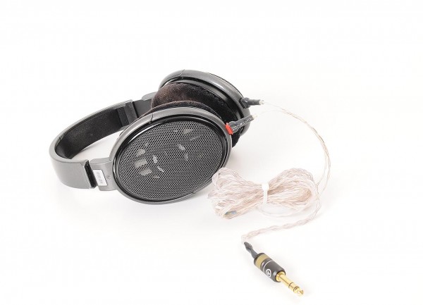 Sennheiser HD-650 headphones with Toxic Silver Poison cable