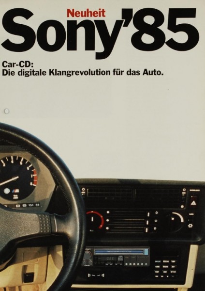 Sony Sony ´85 - Car-CD Prospekt / Katalog