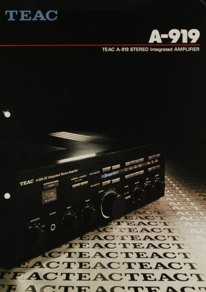 Teac A-919 Prospekt / Katalog