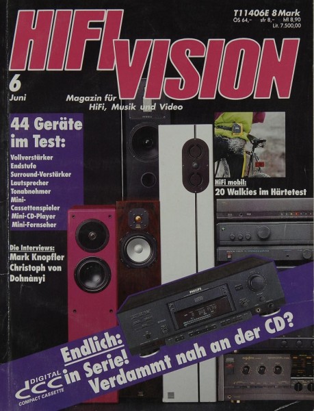Hifi Vision 6/1992 Zeitschrift