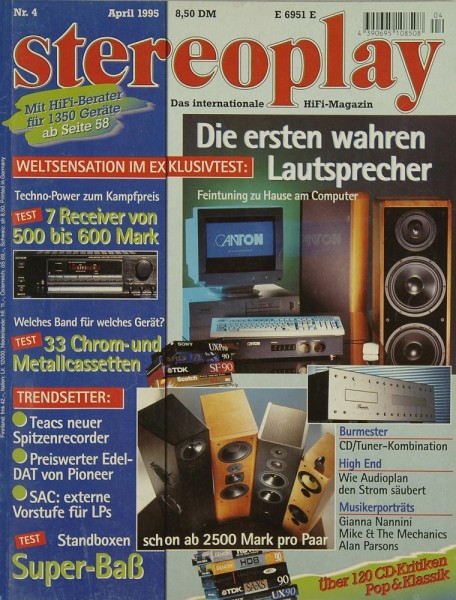 Stereoplay 4/1995 Zeitschrift