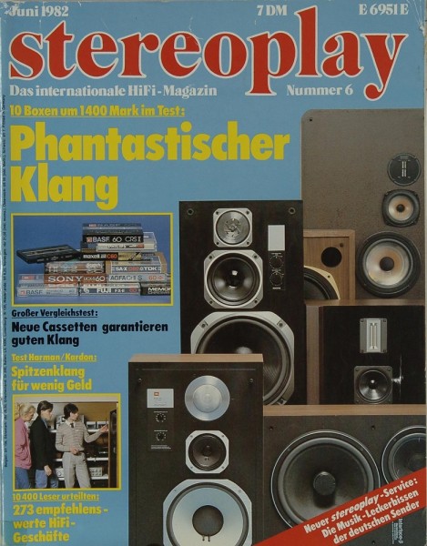 Stereoplay 6/1982 Zeitschrift