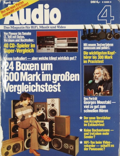 Audio 4/1984 Zeitschrift