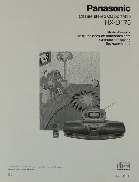 Panasonic RX-DT 75 Manual