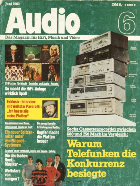 Audio 6/1982 Zeitschrift