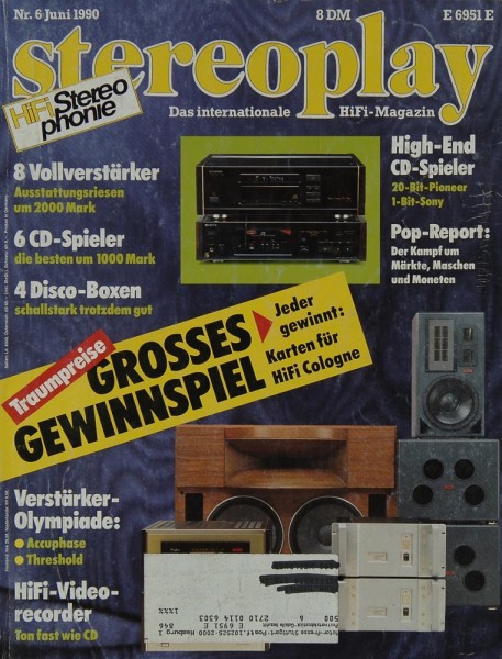 Stereoplay 6/1990 Zeitschrift
