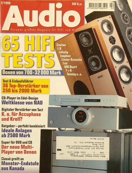 Audio 2/1999 Zeitschrift