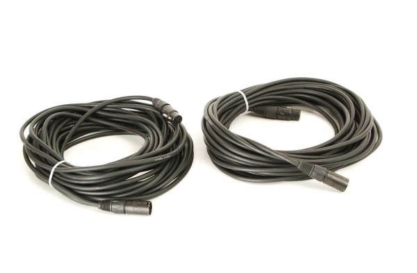 Kabel XLR-Buchsen auf XLR-Stecker (Neutrik) 15.0 m