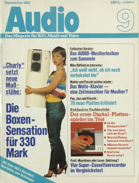 Audio 9/1982 Zeitschrift
