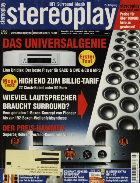 Stereoplay 7/2003 Zeitschrift