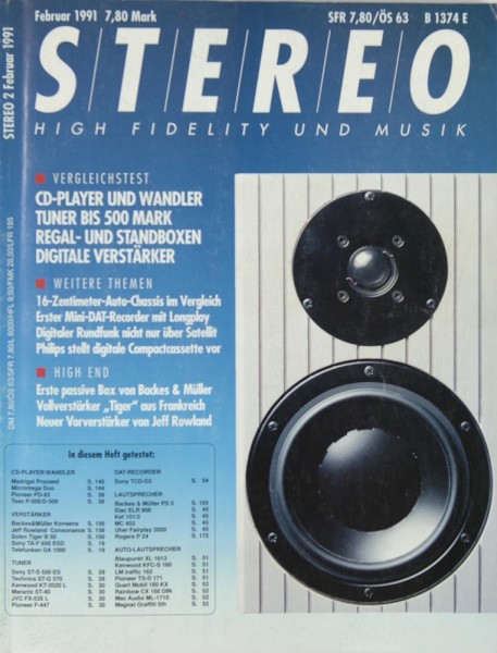 Stereo 2/1991 Zeitschrift