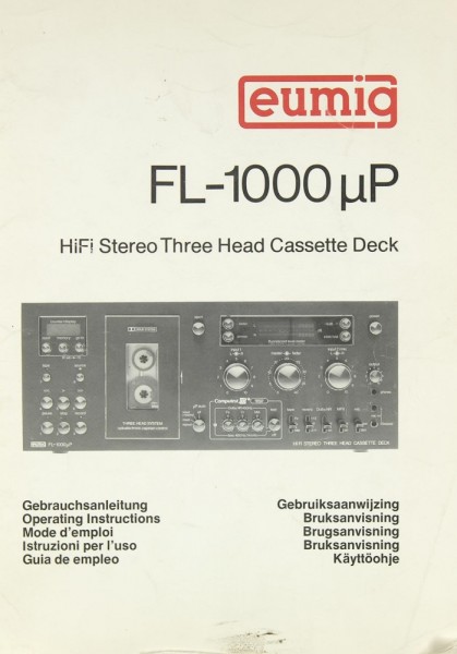 Eumig FL-1000 µP Bedienungsanleitung