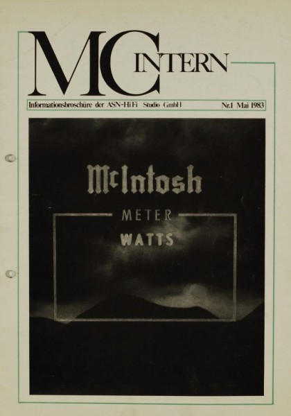 MC Intern Nr.1 - Mai 1983 Zeitschrift