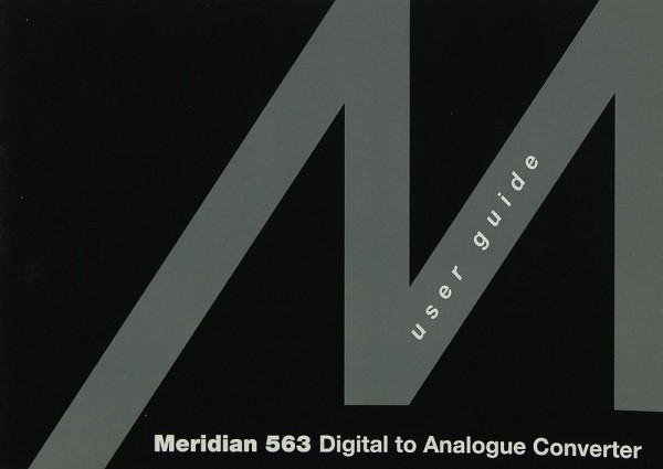 Meridian 563 Bedienungsanleitung