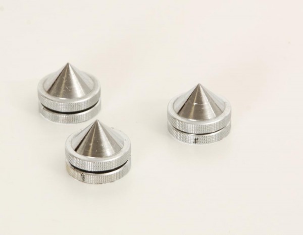 Conical feet chrome-plated Set of 3