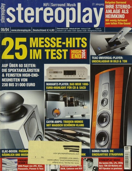 Stereoplay 6/2204 Zeitschrift