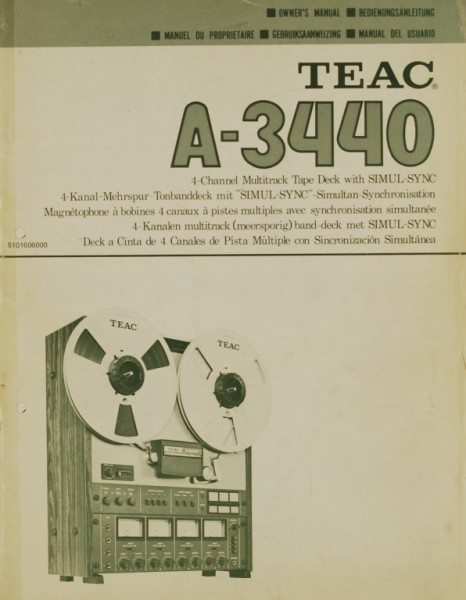 Teac A-3440 Manual