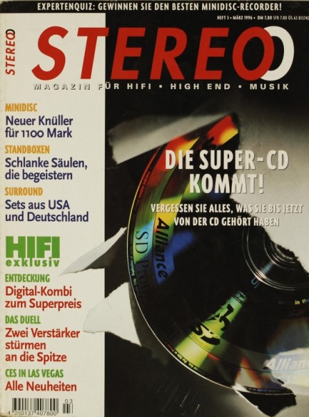 Stereo 3/1996 Zeitschrift