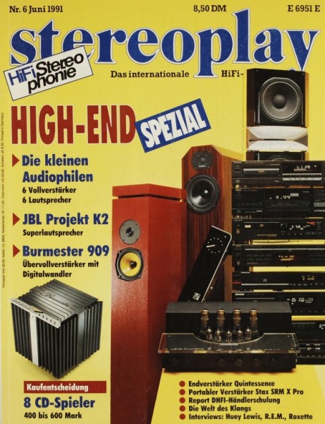 Stereoplay 6/1991 Zeitschrift