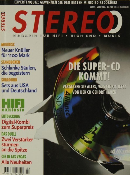 Stereo 3/1996 Zeitschrift
