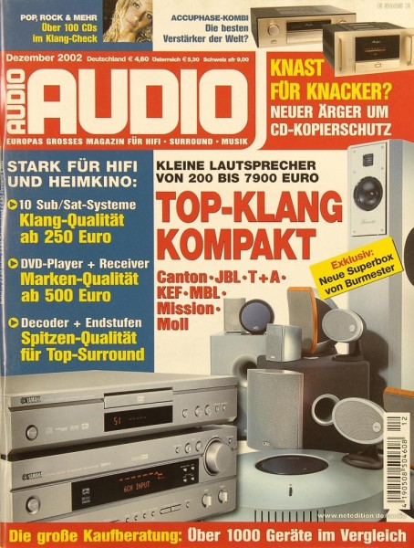 Audio 12/2002 Zeitschrift