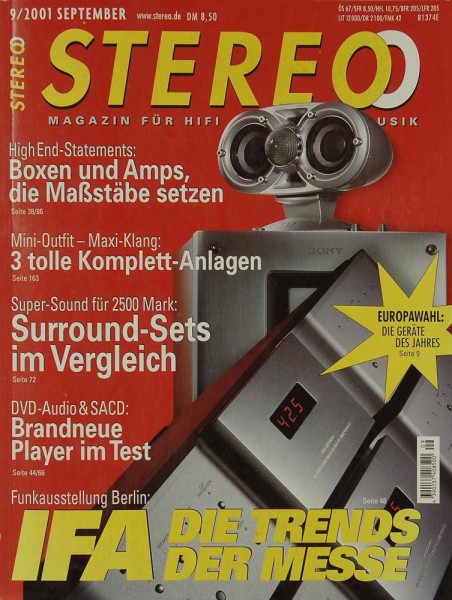 Stereo 9/2001 Zeitschrift
