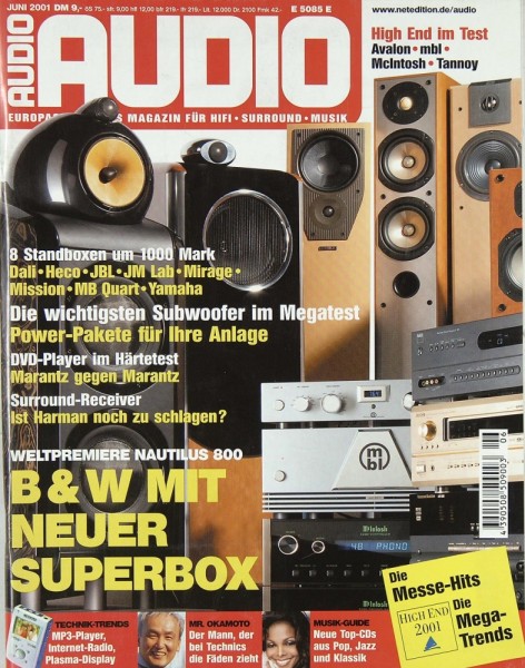 Audio 6/2001 Zeitschrift
