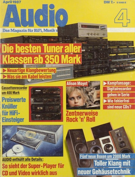 Audio 4/1987 Zeitschrift