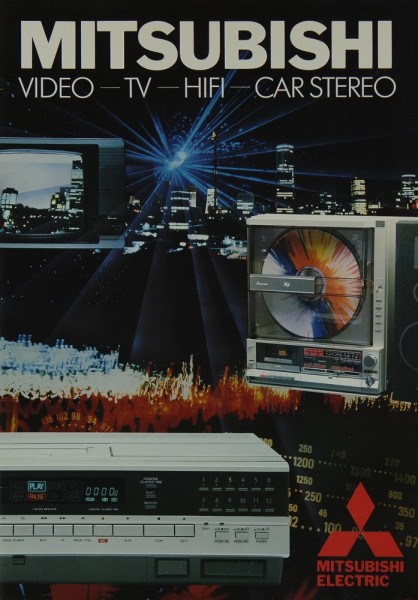 Mitsubishi Video - TV - Hifi - Car Stereo Prospekt / Katalog