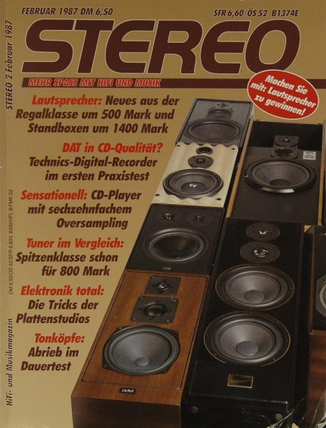 Stereo 2/1987 Zeitschrift
