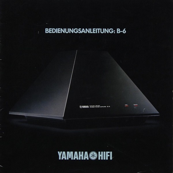 Yamaha B-6 Bedienungsanleitung