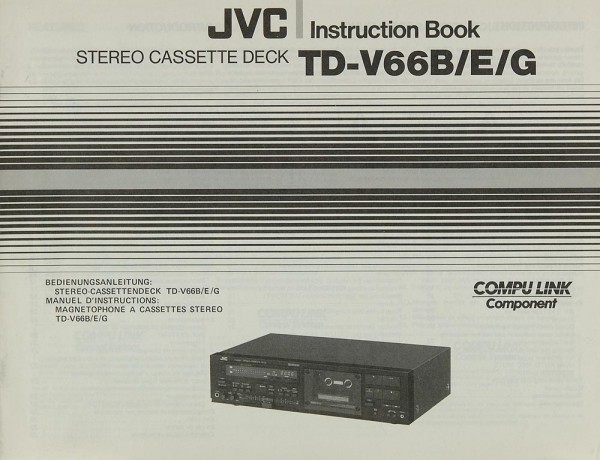 JVC TD-V 66 B/E/G Operating Instructions