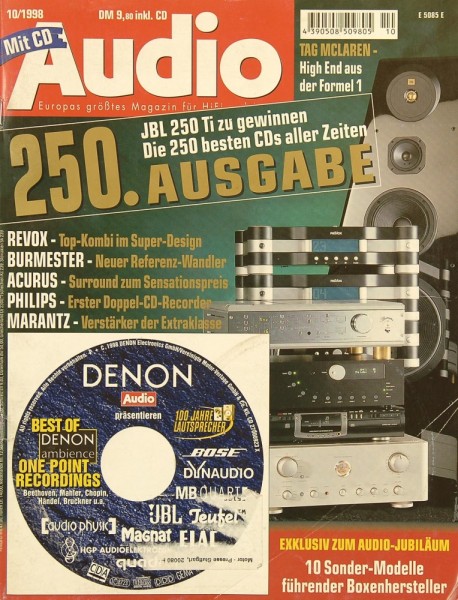 Audio 10/1998 Zeitschrift