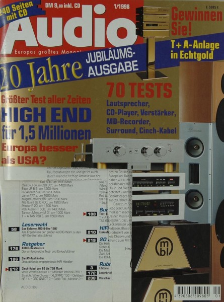 Audio 1/1998 Magazine
