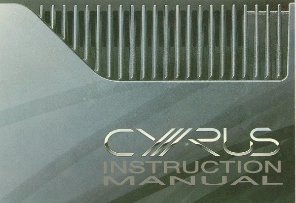 Mission / Cyrus Dacmaster Manual