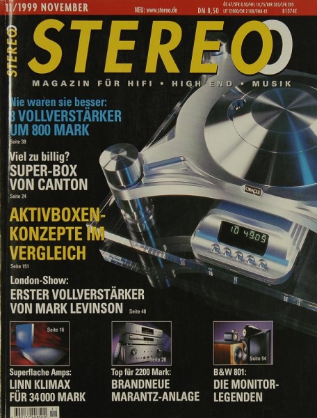 Stereo 11/1999 Zeitschrift