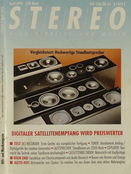 Stereo 4/1993 Zeitschrift