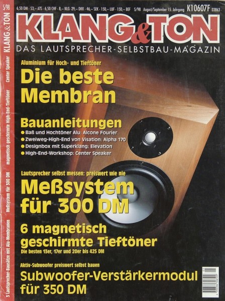 Klang &amp; Ton 5/98 Zeitschrift