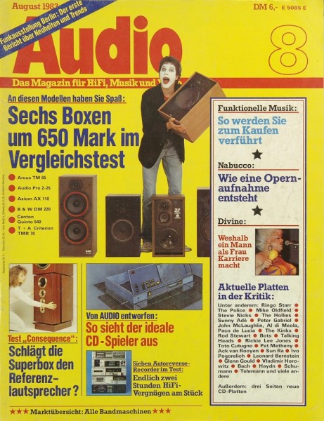 Audio 8/1983 Zeitschrift