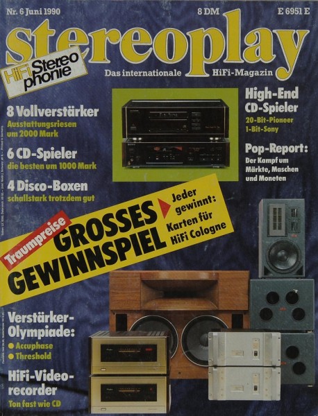 Stereoplay 6/1990 Zeitschrift