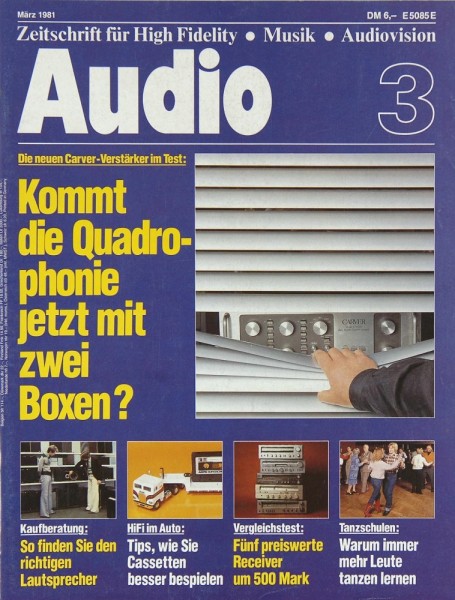 Audio 3/1981 Zeitschrift