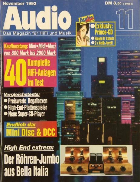 Audio 11/1992 Zeitschrift