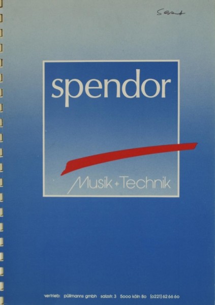 Spendor Musik + Technik Prospekt / Katalog