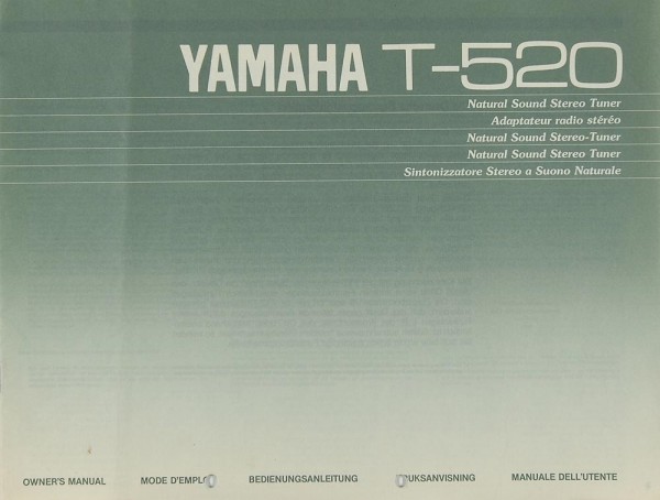 Yamaha T-520 Manual