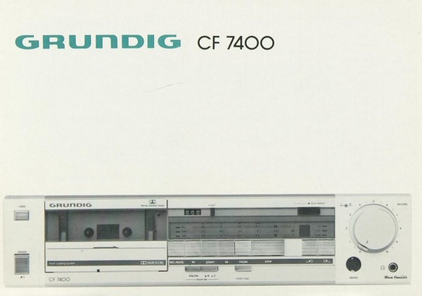 Grundig CF 7400 Operating Instructions