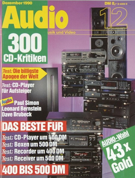 Audio 12/1990 Zeitschrift