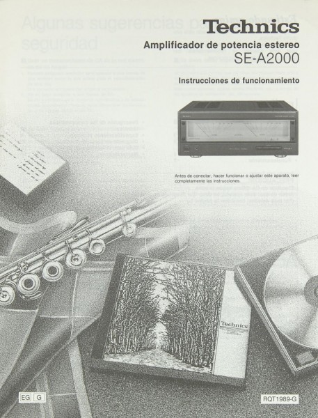 Technics SE-A 2000 Bedienungsanleitung