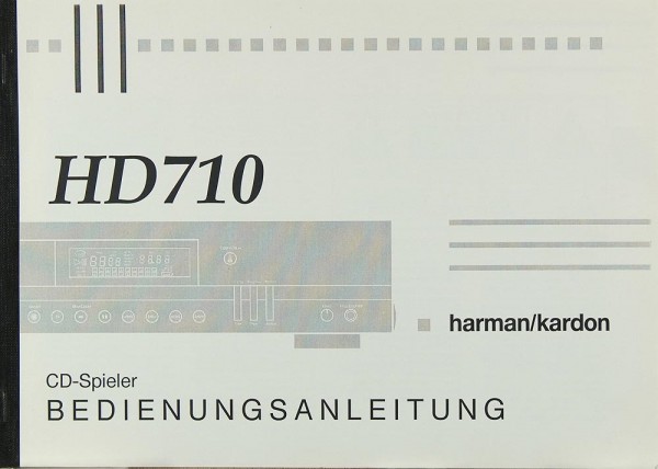 Harman / Kardon HD 710 Bedienungsanleitung