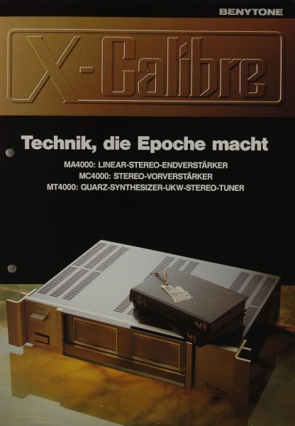 X-Calibre / Benytone MA 4000 / MC 4000 / MT 4000 Brochure / Catalogue