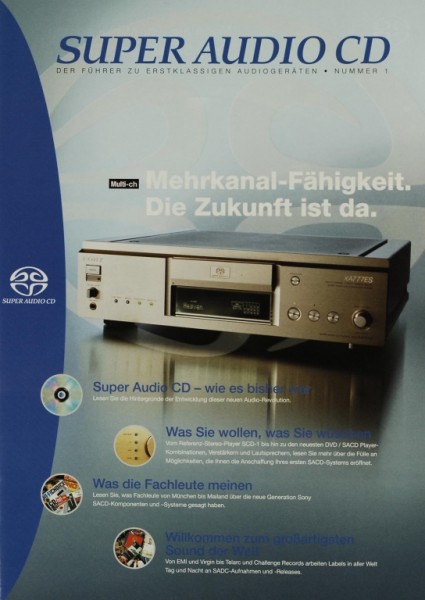 Sony Super Audio CD Brochure / Catalogue